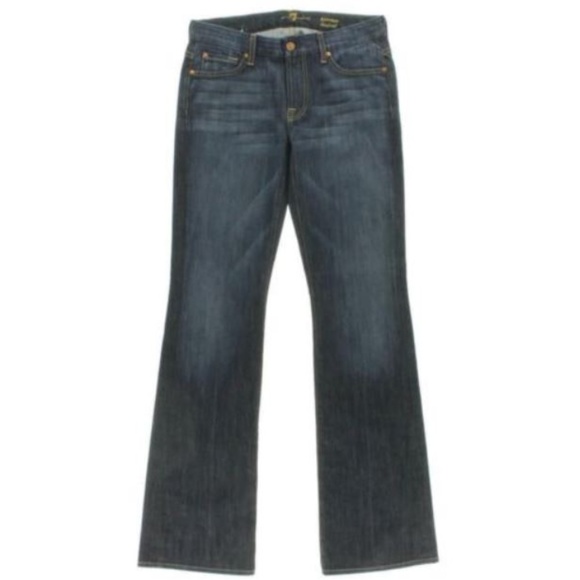 7 FOR ALL MANKIND Kimmie Low-Rise Bootcut Jeans - Picture 1 of 2